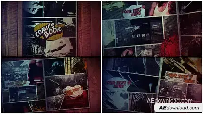 Comics Book Video Displays template preview