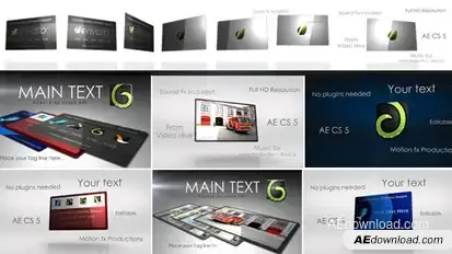 Commercialized Elements Season   Video Displays template preview