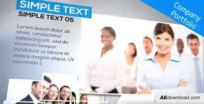 Company Portfolio Video Displays template preview