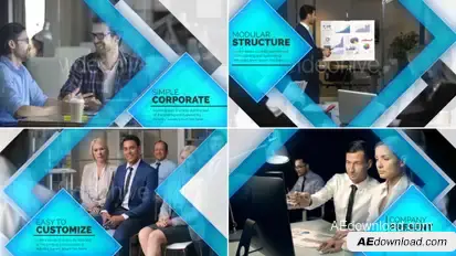 Company Presentation Video Displays template preview
