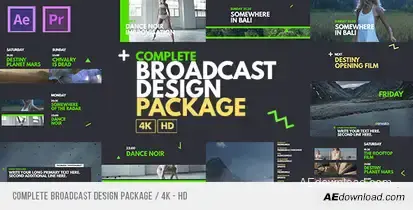 Complete Broadcast Design Package Video Displays template preview