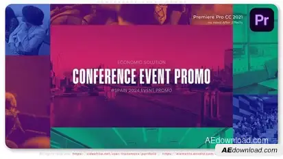 Conference Event Promo Premiere Pro template preview