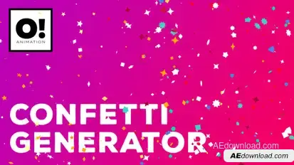 Confetti Generator Video Displays template preview