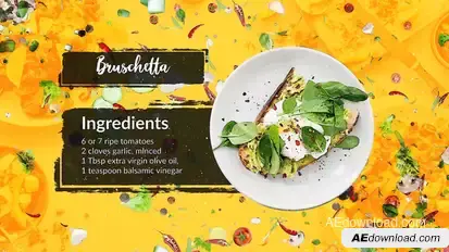 Cooking Classes Video Displays template preview