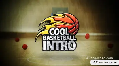 Cool Basketball Intro Video Displays template preview