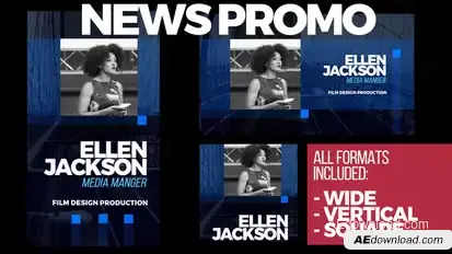 Corporate Event Promo News Conference Video Displays template preview