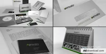 Corporate Identity Presentation Video Displays template preview