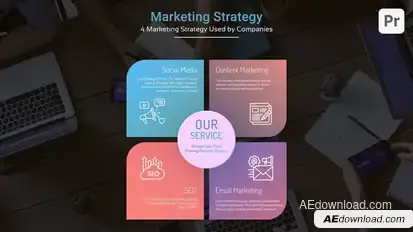 Corporate Infographics List Titles Premiere Pro template preview