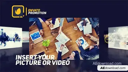 Corporate Promo Video Displays template preview