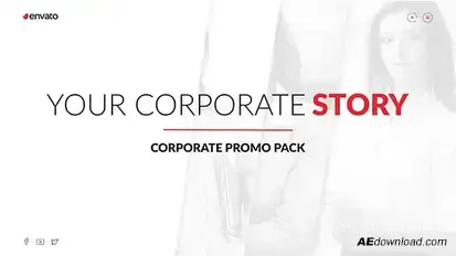 Corporate Promo Pack Video Displays template preview
