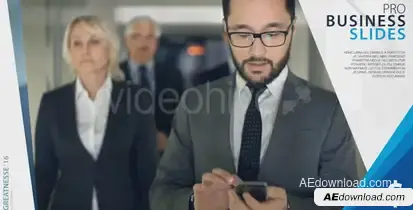 Corporate Slides 2 Video Displays template preview