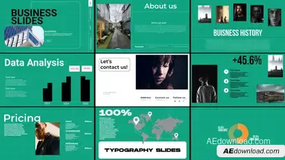 Corporate Slides | MOGRT Premiere Pro template preview