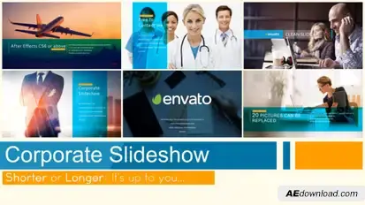 Corporate Slideshow Premiere Pro template preview
