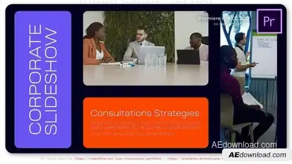 Corporate Slideshow - Grid Promo Premiere Pro template preview