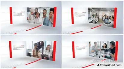 Corporate Timeline Premiere Pro template preview