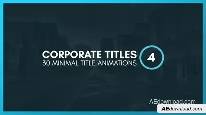 Corporate Titles 4 Video Displays template preview