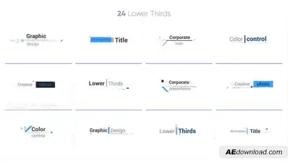 Corporate Titles 4K Video Displays template preview