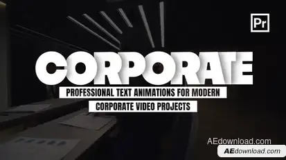 Corporate Titles for Premiere Pro Premiere Pro template preview