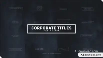Corporate Titles Pack Video Displays template preview