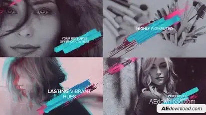 Cosmetics Promo Video Displays template preview