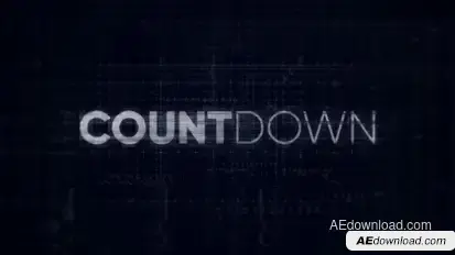Countdown - Digital Opener Video Displays template preview