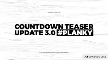 Countdown Teaser Video Displays template preview