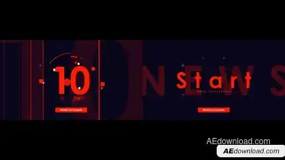 Countdown Version 4 Premiere Pro template preview