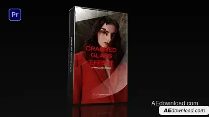 Cracked Glass Effect Premiere Pro template preview