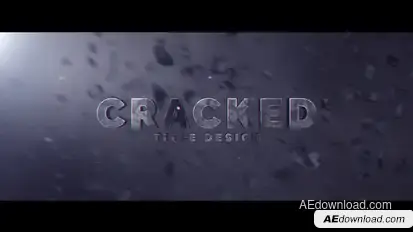 Cracked Title Design Video Displays template preview