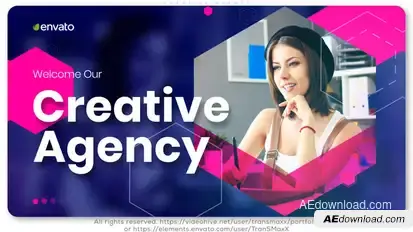 Creative Agency Video Displays template preview