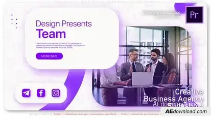 Creative Business Agency Slideshow Premiere Pro template preview