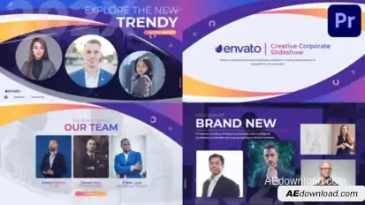 Creative Corporative Slideshow for Premiere Pro Premiere Pro template preview