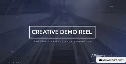 Creative Demo Reel Video Displays template preview
