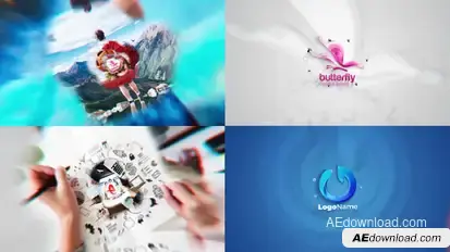 Creative Media Intro Logo Reveal Premiere Pro template preview