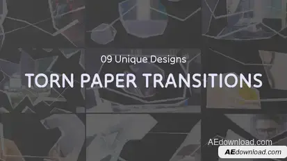 Creative Paper Transitions MOGRT Premiere Pro template preview