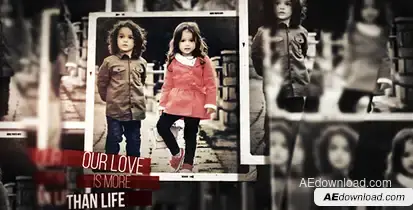 Creative Parallax Photo Slideshow Video Displays template preview
