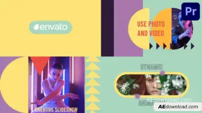 Creative Slideshow for Premiere Pro Premiere Pro template preview