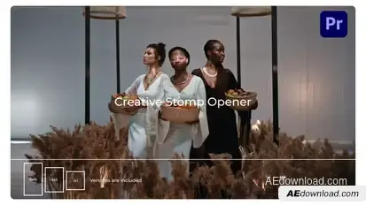 Creative Stomp Opener for Premiere Pro Premiere Pro template preview
