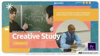 Creative Study - Education Presentation Premiere Pro template preview