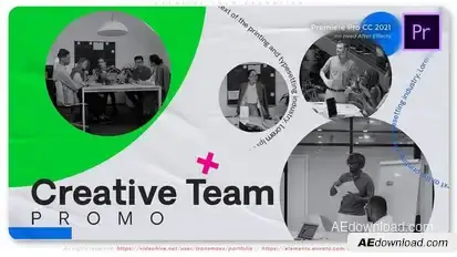 Creative Team Promotion Premiere Pro template preview