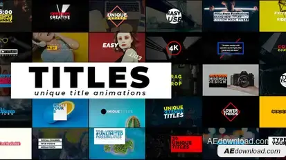 Creative Titles - Auto Resizing Titles And Lower Thirds Video Displays template preview