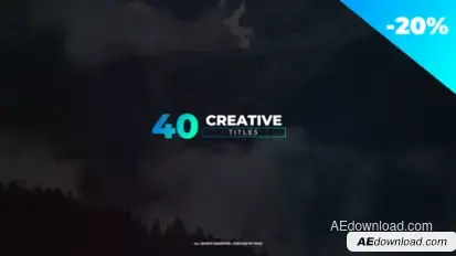 Creative Titles Video Displays template preview