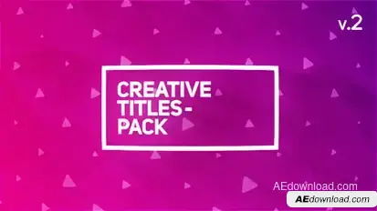 Creative Titles Package Video Displays template preview
