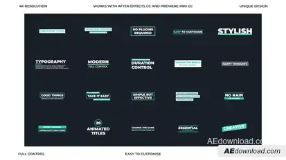 Creative Typo Video Displays template preview