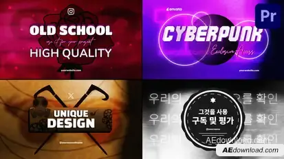 Creative Typography | Premiere Pro MOGRT Premiere Pro template preview