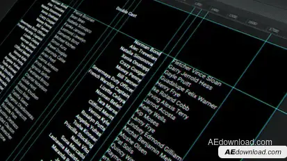 Credits Video Displays template preview