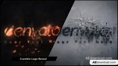 Crumble Logo Reveal Video Displays template preview