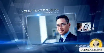 Crystal Corporate Present Video Displays template preview