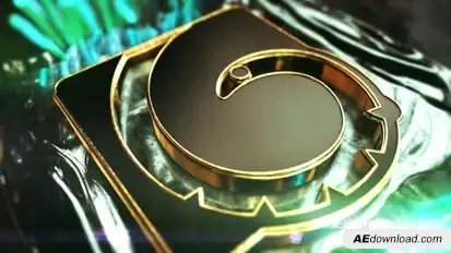 Crystal Gold Logo Video Displays template preview