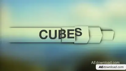 Cubes - Simple and Clean Lower Thirds Video Displays template preview